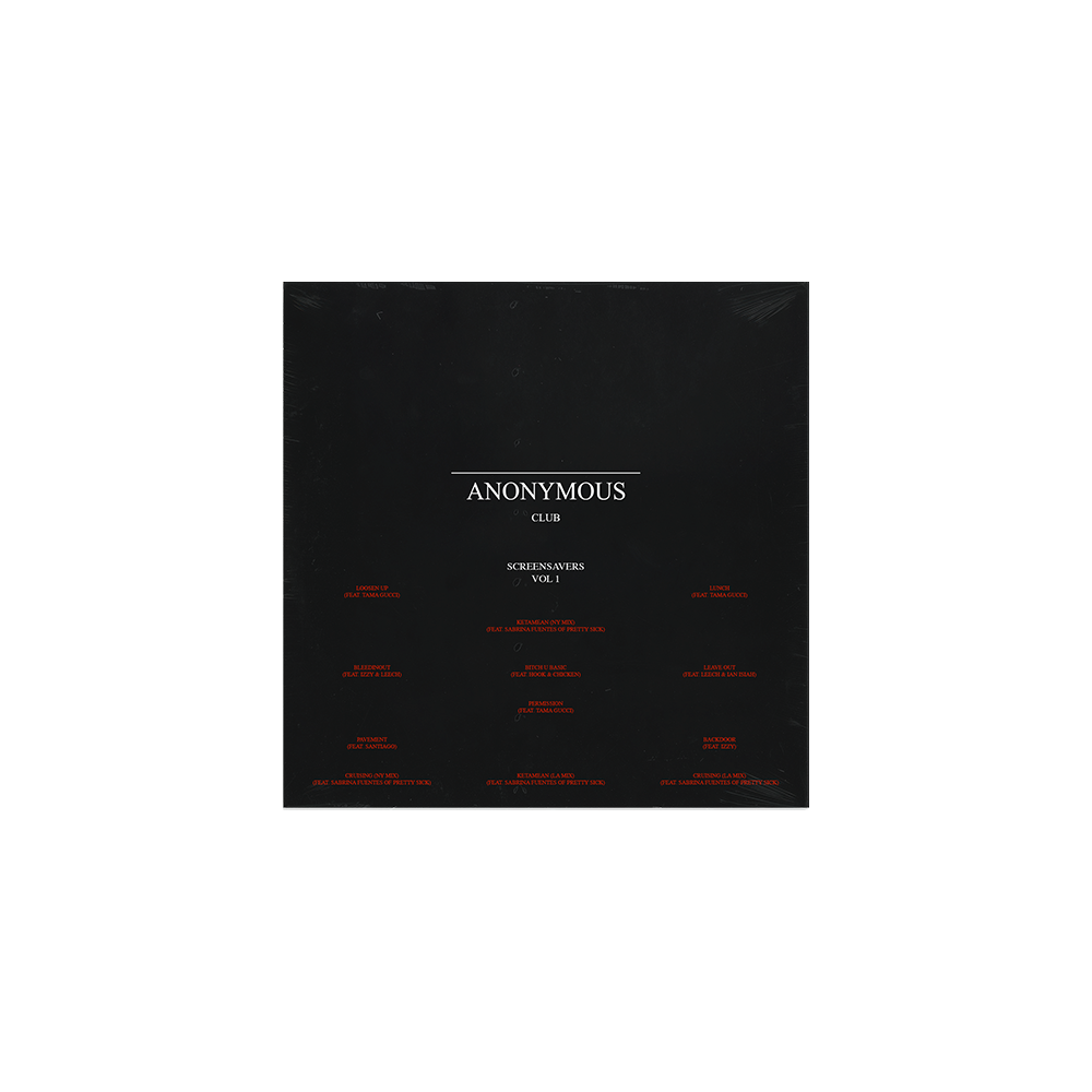 Anonymous Club "Screensavers Vol 1" Vinyl LP-cover